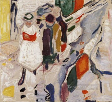 Niños en la calle 1915 Edvard Munch Pinturas al óleo